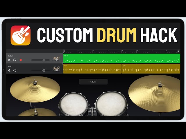 How to create EASY UNIQUE DRUMS in GarageBand iOS (iPad/iPhone)