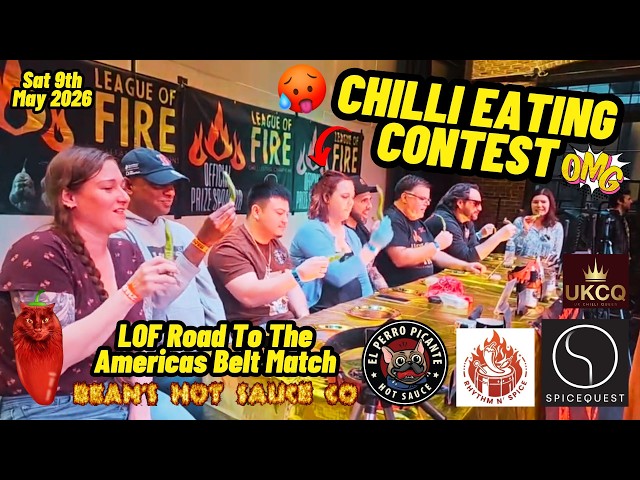 CHILI PEPPER EATING CONTEST 🌶 Boston Hot Sauce Festival May 2026 with UK Chilli Queen