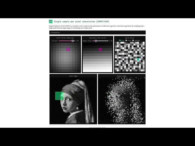 1 Sample Per Pixel 2D Convolution