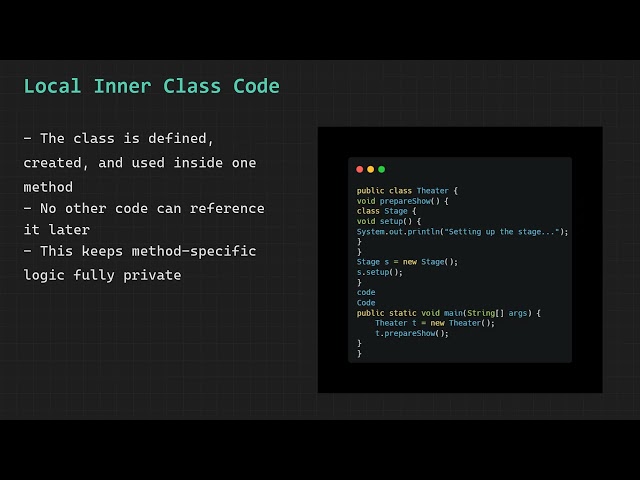 Java Inner Classes Explained | Member Inner, Static Nested, Local Inner & Anonymous Classes