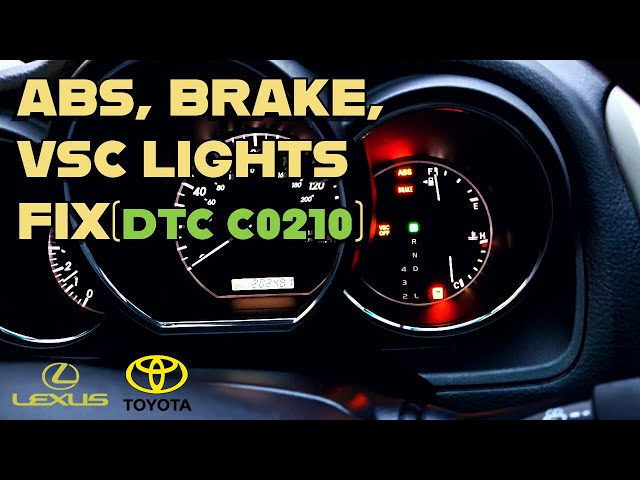 DTC C0210(Rear Speed Sensor) DIY Fix On Toyota and Lexus Vehicles