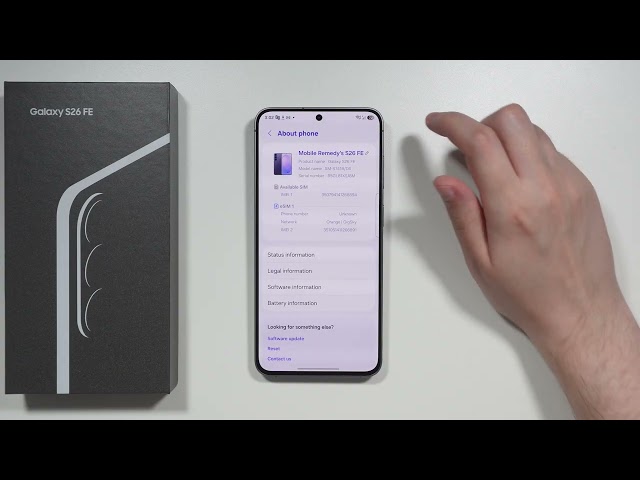 Samsung Galaxy S26 FE: How to Check Serial Number