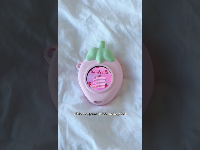 I MADE THE CUTEST cyberdeck keychain #cyberdeck #electronics #hardware #tamagotchi