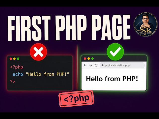 PHP Introduction for Beginners — Your First hello.php in ~6 Minutes (STAMP ECHO SHOW) | Sharad Khare