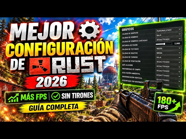 BEST RUST SETTINGS 2026 ⚙️ MORE FPS AND NO STUTTERING (COMPLETE GUIDE)