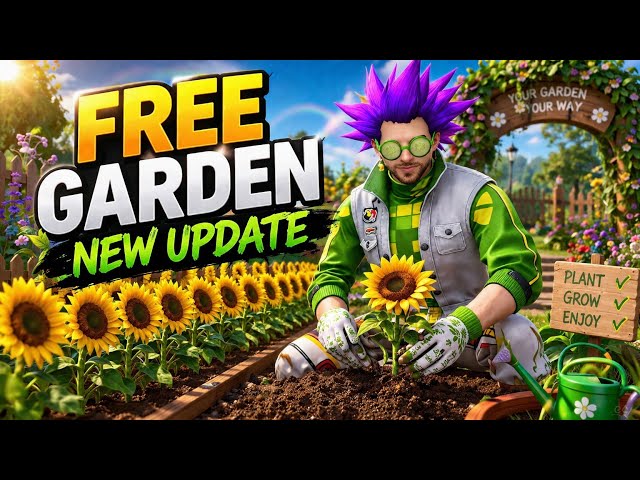 🌻 FREE GARDEN NEW UPDATE CRAFTLAND MAP 🌿 | NEW FARMING FEATURES 😱 | FREE FIRE MAX
