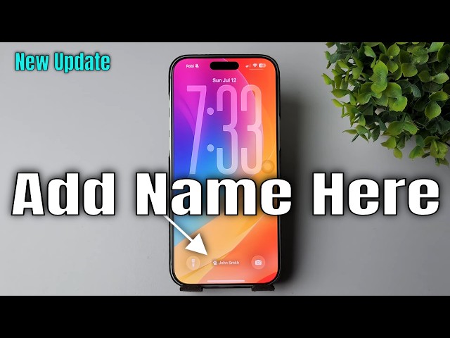 How to write name on lock screen in iphone 17 Pro max or any