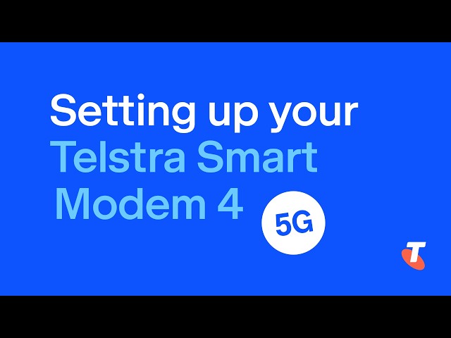 Telstra Smart Modem 4 Setup (5G Internet)