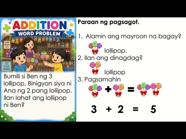 WORD PROBLEM ADDITION