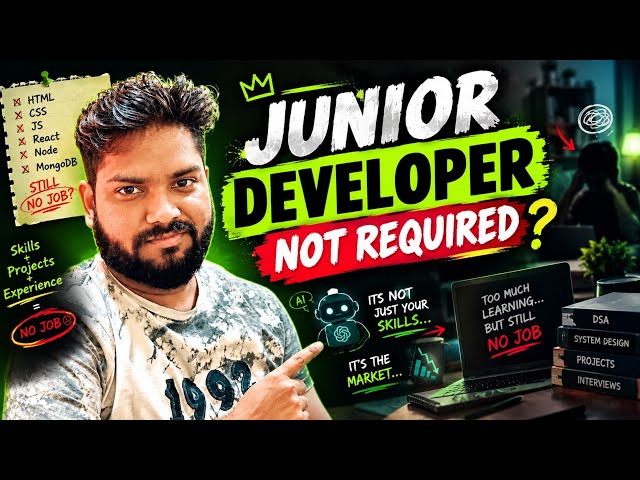 Junior Developer IS DEAD? 💀 | The Truth About Developer Jobs in 2026