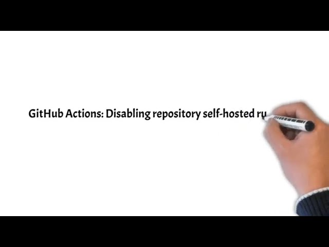 Disable repository level self-hosted runners