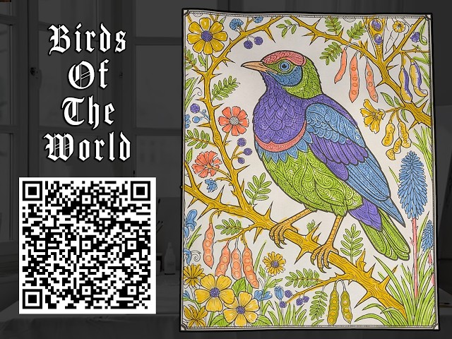 Birds Of The World Adult Coloring Book
