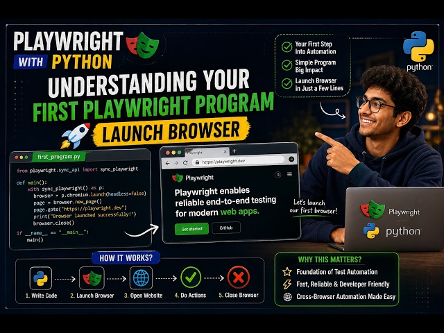 Playwright with Python | Understanding Your First Automation Script