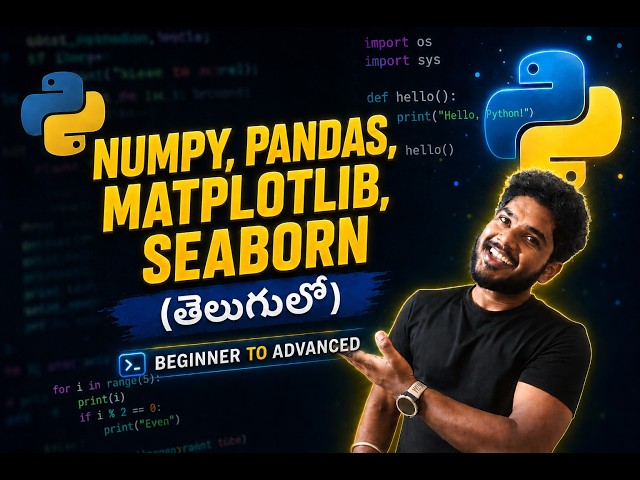 10.5 Matplotlib Explained with Examples | Python Telugu