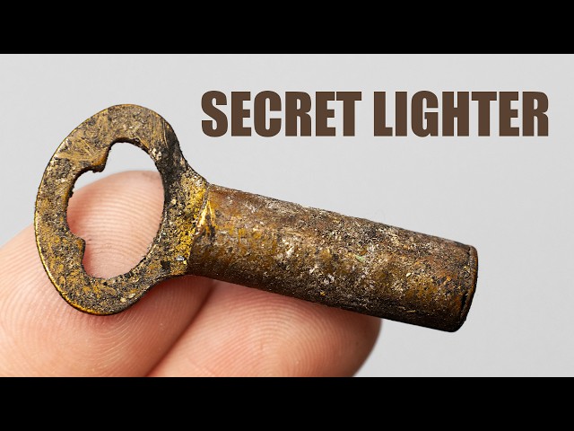 Antique Secret Lighter Restoration. ASMR video