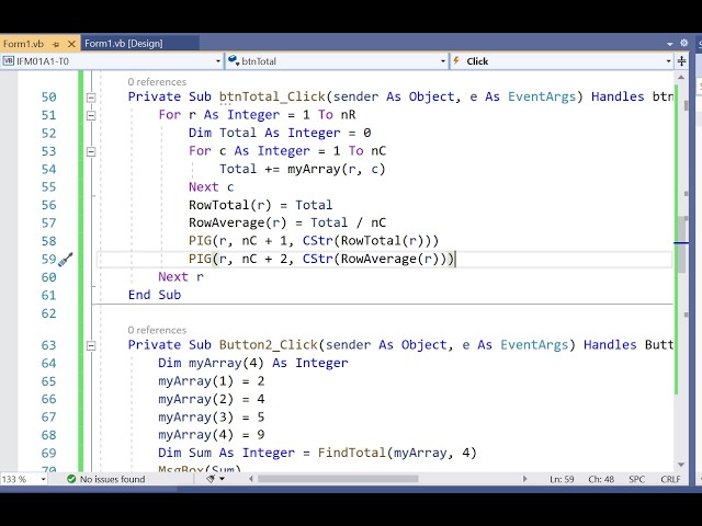 Visual Basic Arrays, Functions & Subs | Informatics 1A Full Lesson #1