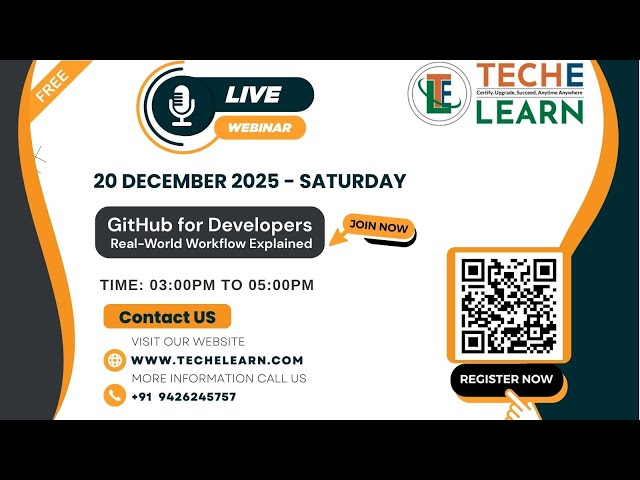 GitHub for Developers | TechELearn