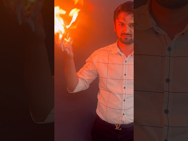 Fire hand anyone can do | Hold Fire on hand | Science experiment #shorts