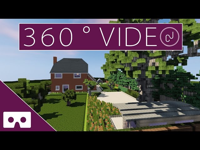 Building My Real Back Garden In Minecraft VR 360°