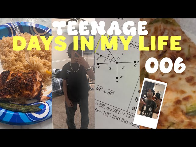 TEENAGE DAYS IN MY LIFE 006 - good eats, homework, school vlog, ootd, etc