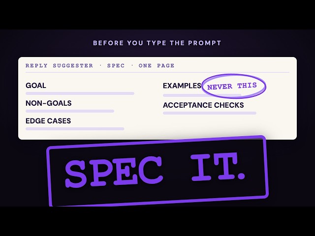 The New Job #1: The spec before the prompt