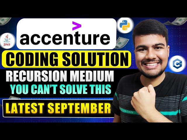Latest Accenture September Coding Solution | C++ | Python | Java