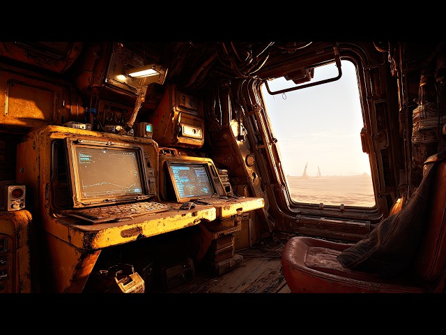 Echoes of a Desert Base for TV 🏜️ | Dark Ambient Soundscape for Sleep