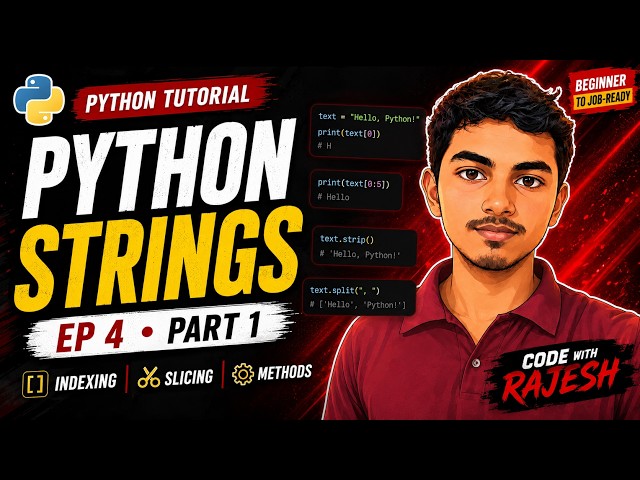 Python Strings in 15 Minutes 🐍 | Complete Beginner Guide