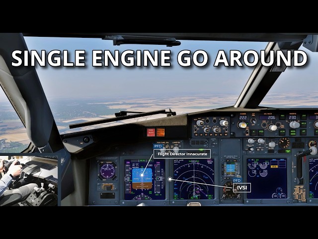How to fly a Single Engine Go Around | Tutorial by a Real 737 Pilot
