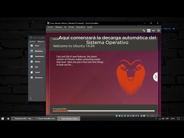 Instalación en Pareja del S.O. Ubuntu