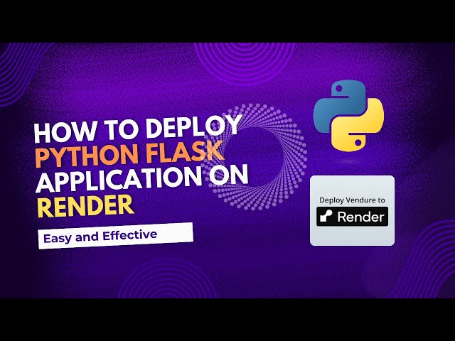 How to Deploy Python Flask Application on Render for free