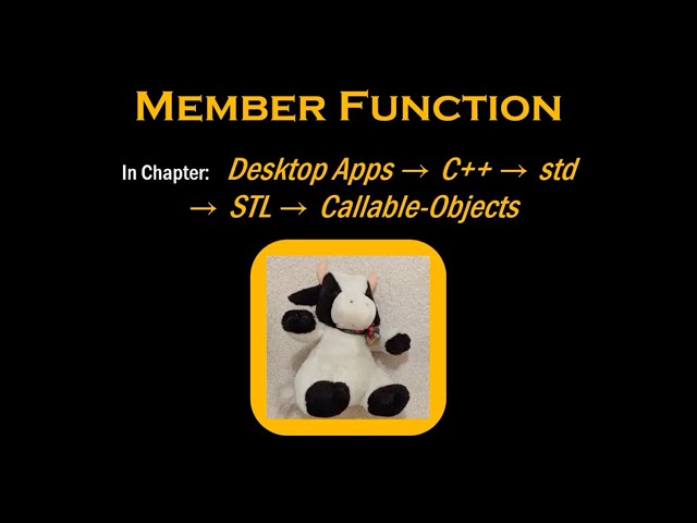 C++'s Callable-Objects: Member Function
