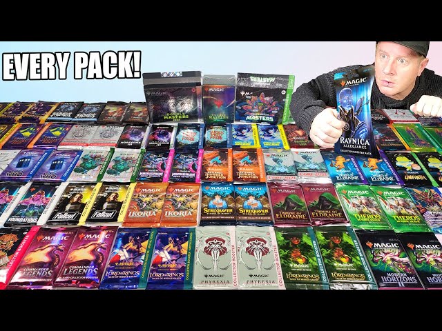 I Opened EVERY Collector Pack of Magic the Gathering Cards!
