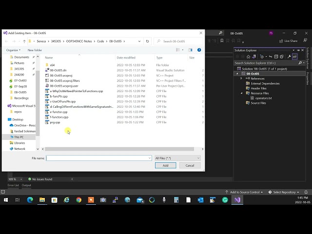 OOP244NAA - 2201 - Operator Overload