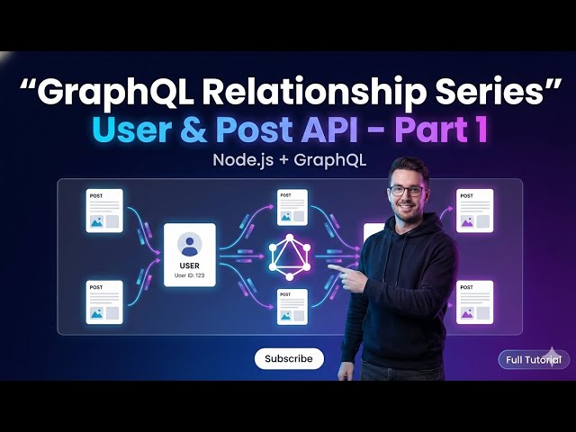 GraphQL + Node.js User & Post API 🚀 | Relationships Series Part-1 (Beginner Friendly)