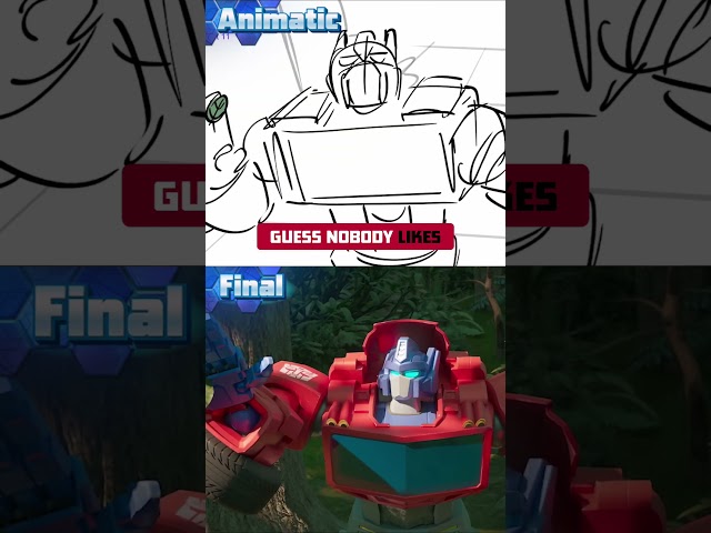 Animatic VS Final | Optimus Prime meets Grimlock | Transformers: CYBERWORLD