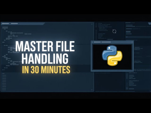 Become Pro in File Handling in Python 🫡👍 | In Just 25 Minutes | Python Tutorial For Beginners