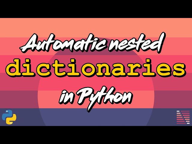 Automatic nested dictionaries in Python - Design Patterns