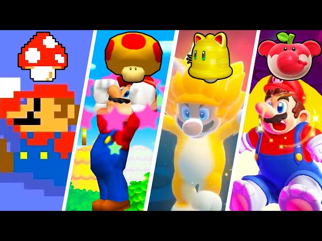 Evolution of Mega Mario Transformations (2000-2024)