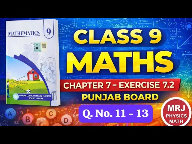 Maths Class 9 Exercise 7.2 |  Coordinate Geometry | Math 9 Chapter 7