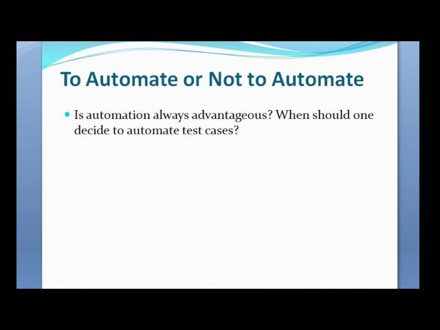 Automated Web Testing with Selenium in tamil Part - 3 To Automate or Not to Automate?