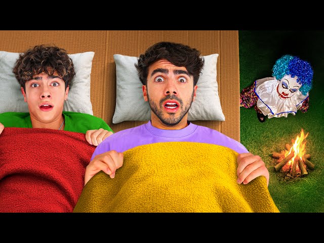 WE SLEPT ONE NIGHT IN THE CARDBOARD HOUSE