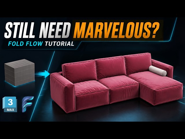 #3 No Marvelous Needed: Sofa from a Basic Box in 3ds Max | FoldFlow