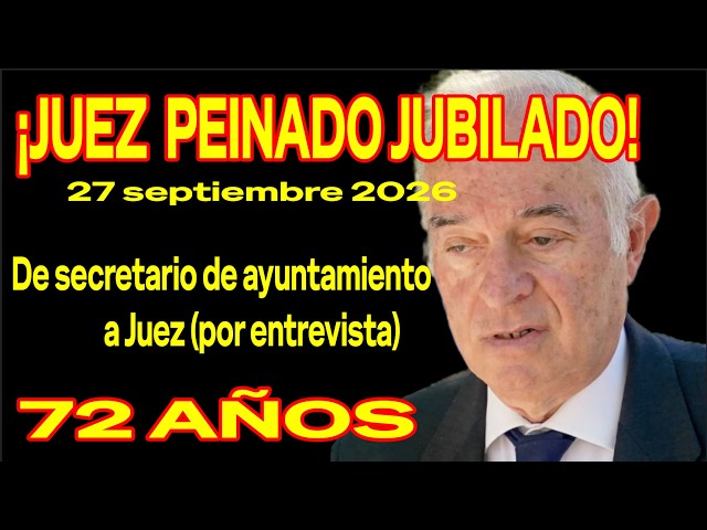 JUDGE PEINADO RETIRES ON THE 27TH!