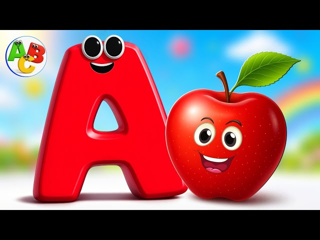 ABC Song A to Z  | A is for Apple | Alphabet Learning for Toddlers | Nursery Rhymes for Kids