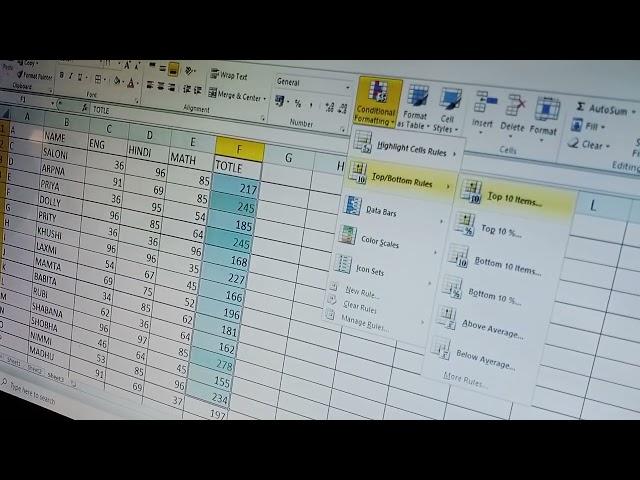 Conditional formating, #excel, #excelformula DTH Computer Garkha call-7857030185