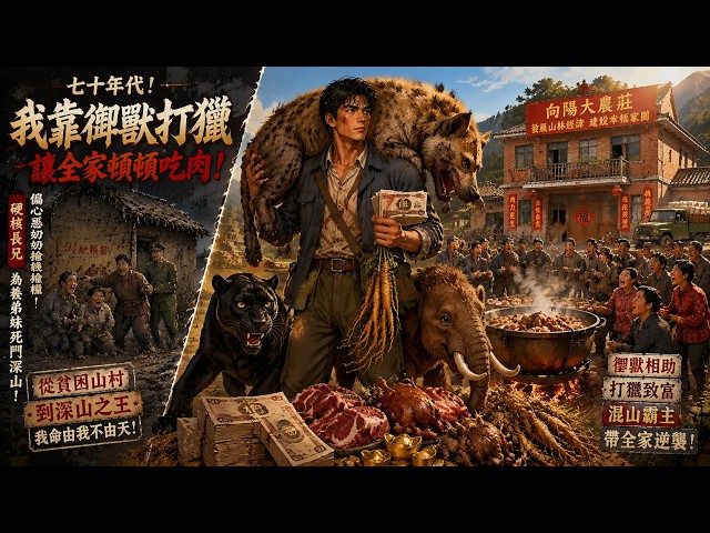 [MULTISUB]穿越70年代當哥！硬蕊長兄為養弟妹死闖深山，竟打爆百斤鬣狗王、降服獵豹黑熊！帶上全村致富，打臉吸血惡親戚絕地逆襲！ | 年代 致富 狩獵 逆襲 |
