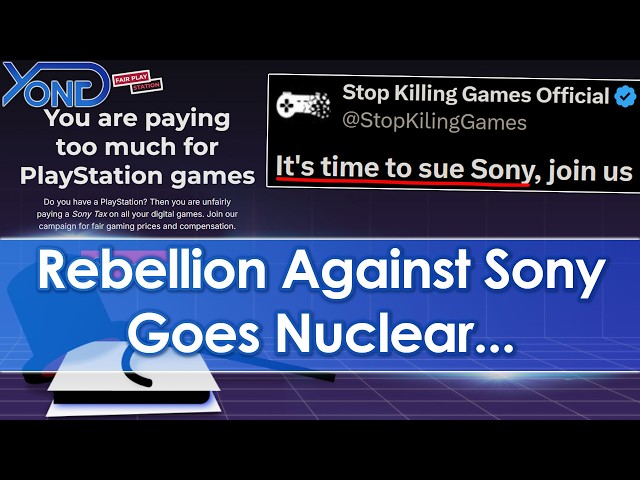 Stop Killing Games Join Huge Lawsuit Against Sony After Sony Kill Physical Discs