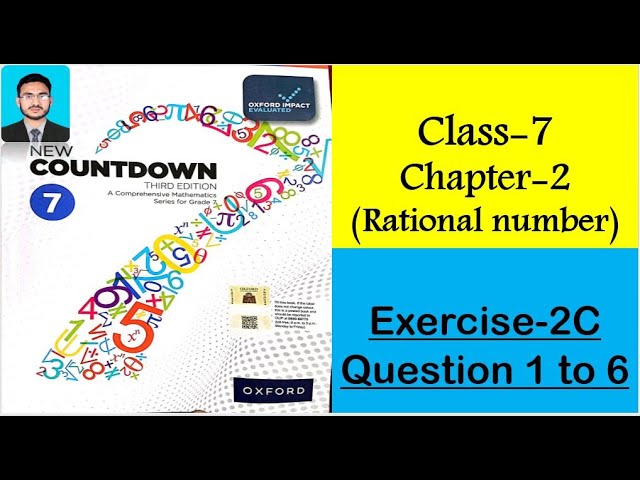 Class 7 Math Exercise 2C Question 1 to 6 || New countdown third edition class 7 exercise 2C