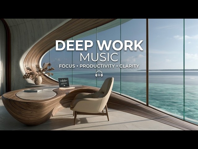 Deep Work Music | Minimalist Workspace Ambient Beats for Maximum Productivity and Focus ~